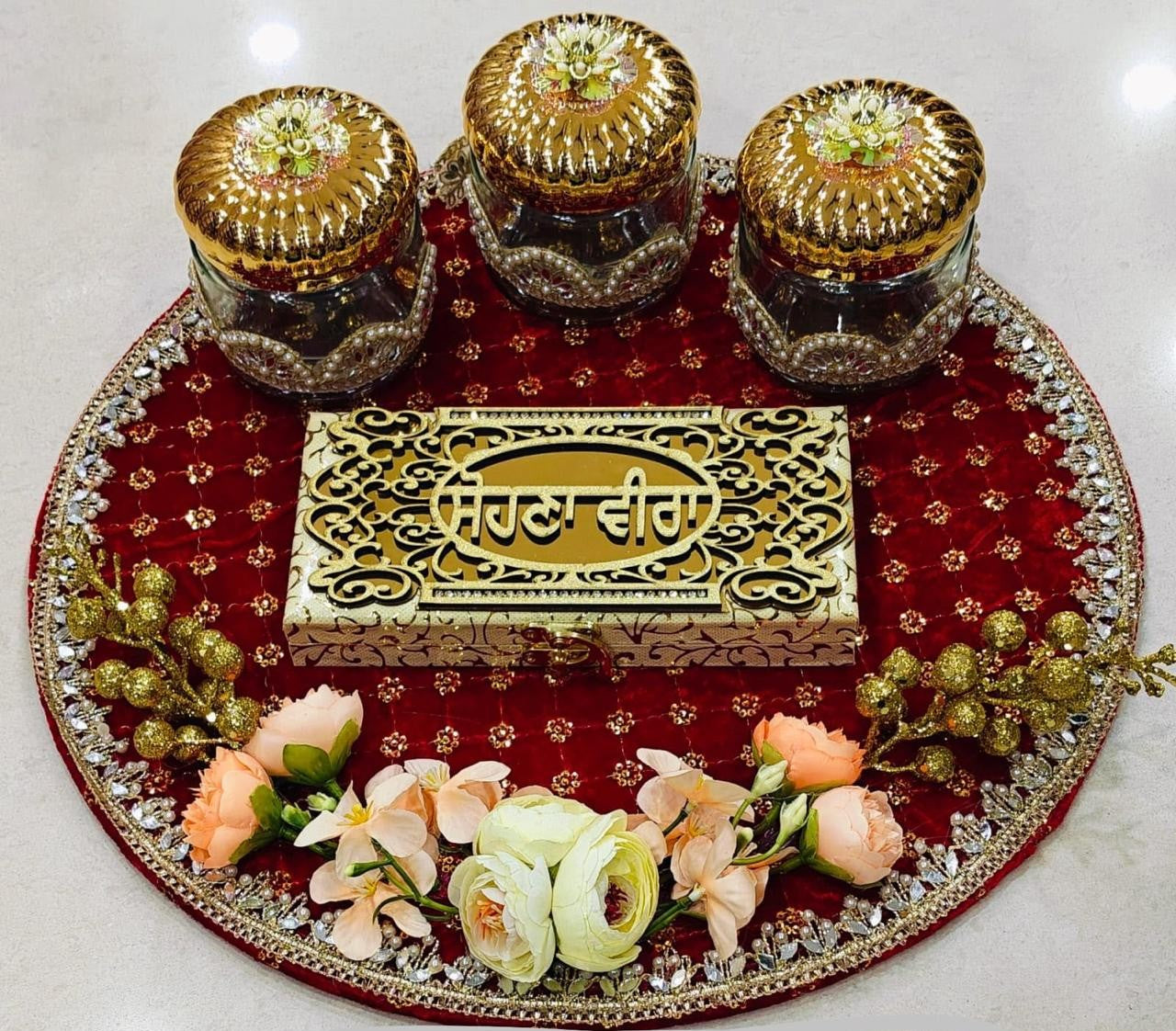 The "Sohna Veera" Keepsake Platter - 3 Jars