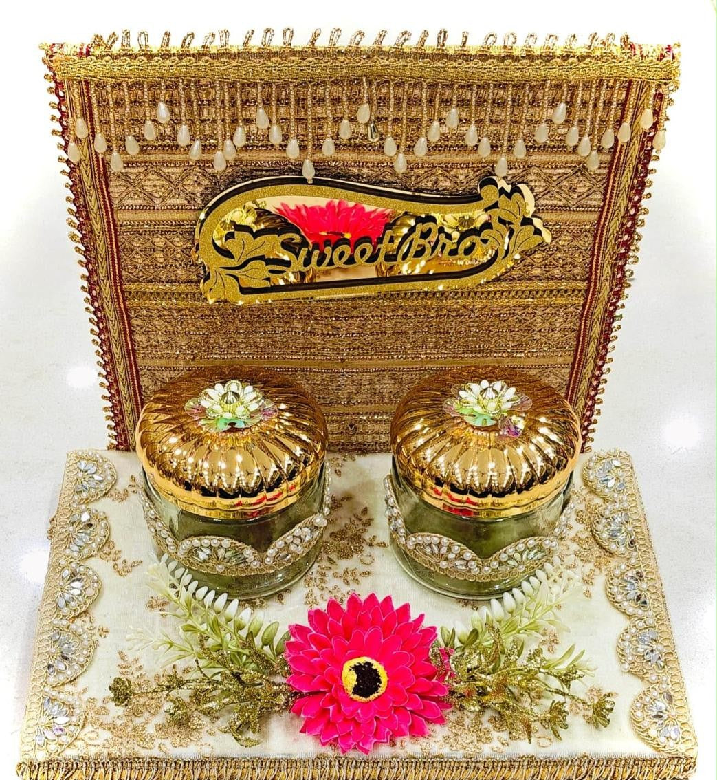 Sweet Bro Thali - Two Jars