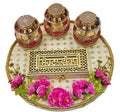 Royal "Mere Veer Ji" Handcrafted Rakhi Platter Set