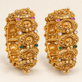 Gold-Plated Peacock Motif Kangan Set