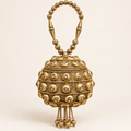 Antique Gold-Tone Embellished Potli Bag