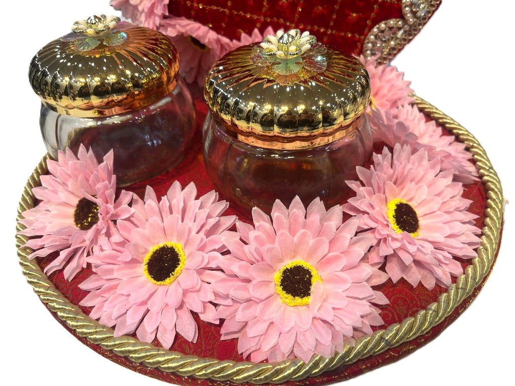 Royal Red Brother’s Keepsake Platter - Pink Flowers