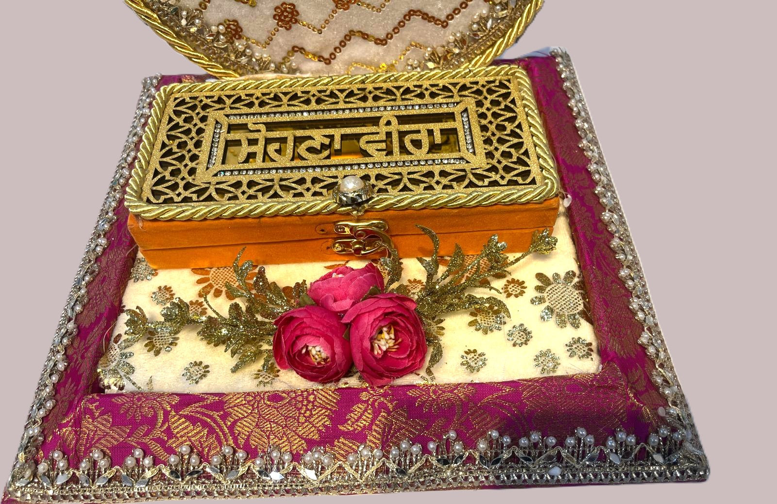 Raksha Bandhan Shagun Platter and Rakhi Gift Box