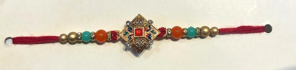 Geometric Crest Rakhi