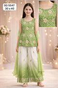 Little Blossom Ombré Sharara Set