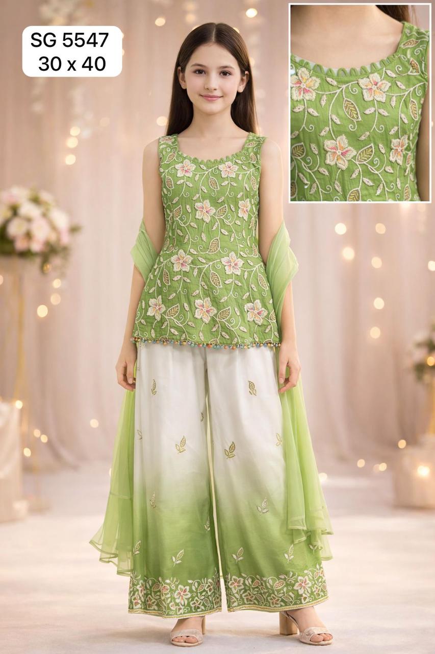 Little Blossom Ombré Sharara Set