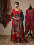 Red & Teal Paisley Kurta Palazzo Set with Dupatta